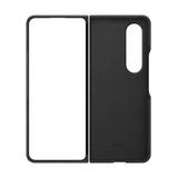 Samsung Galaxy Z Fold4 Leather Cover Case - Black
