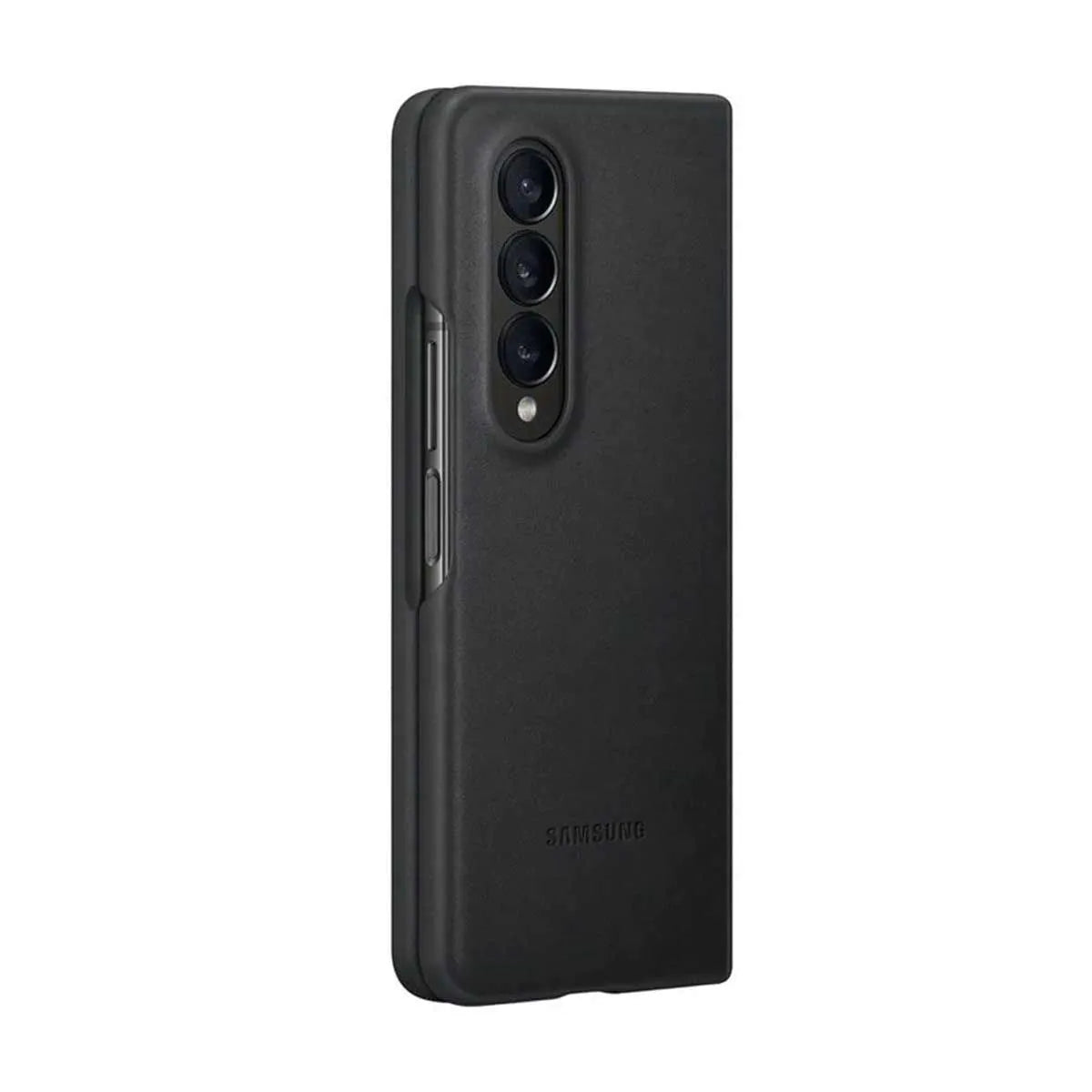 Samsung Galaxy Z Fold4 Leather Cover Case - Black