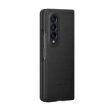 Samsung Galaxy Z Fold4 Leather Cover Case - Black