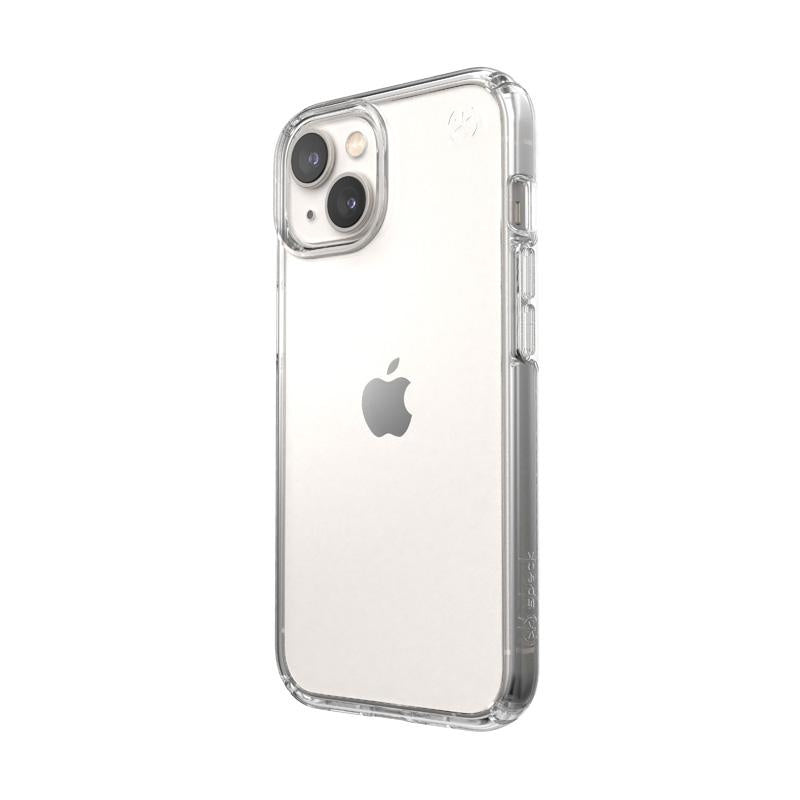 Speck Presidio Perfect-Clear - iPhone 14 / iPhone 13 Case with MICROBAN Coating - Clear