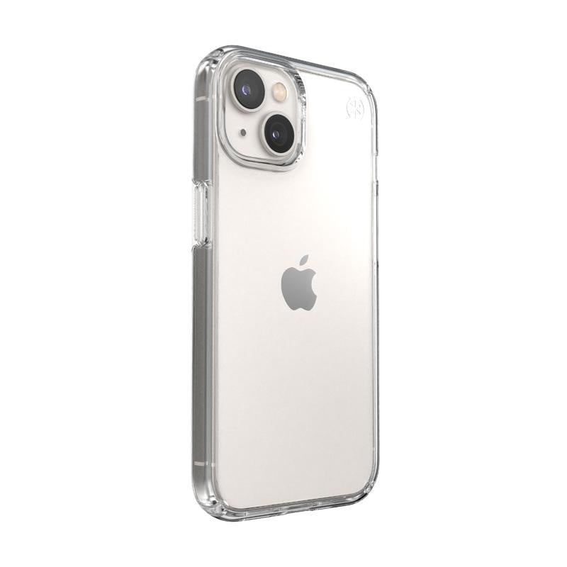 Speck Presidio Perfect-Clear - iPhone 14 / iPhone 13 Case with MICROBAN Coating - Clear
