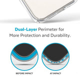 Speck Presidio Perfect-Clear - iPhone 14 / iPhone 13 Case with MICROBAN Coating - Clear