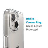 Speck Presidio Perfect-Clear - iPhone 14 / iPhone 13 Case with MICROBAN Coating - Clear