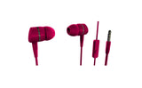 Vivanco Smartsound Earphones W/Mic - Berry
