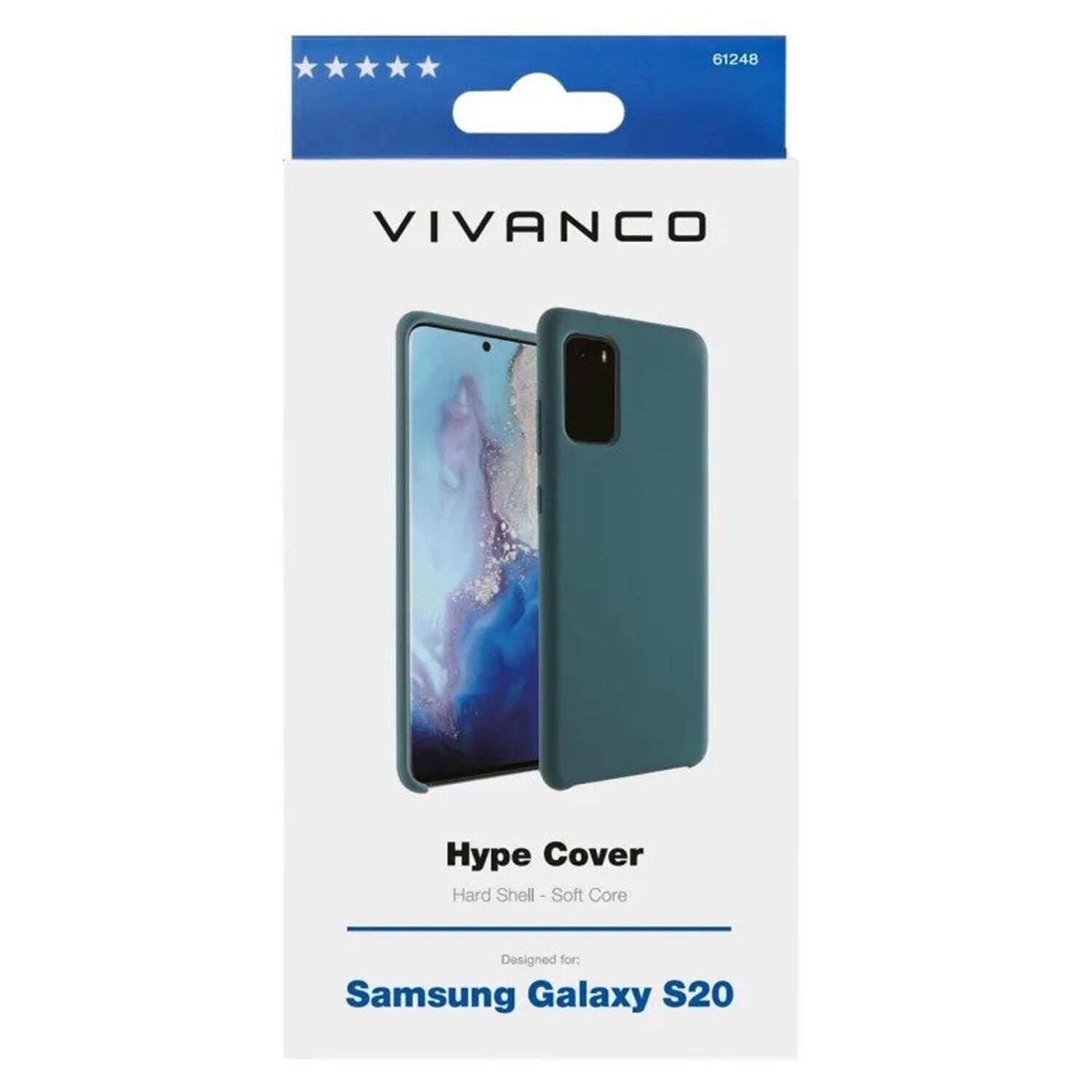 Vivanco Hype Back Cover Protective Case for Samsung Galaxy S20 Midnight Green
