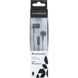 Vivanco Smartsound Earphones W/Mic - Black
