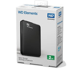 WD Elements Portable Hard Drive 2 TB, Black
