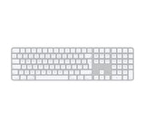 APPLE Magic Wireless Keyboard with Touch ID & Numeric Keypad - White & Silver - Pristine