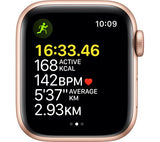 Apple Watch SE 1 GPS + Cellular - Gold Aluminium with Maize & White Sport Loop, 40mm - Acceptable