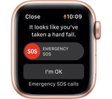 Apple Watch SE 1 GPS + Cellular - Gold Aluminium with Maize & White Sport Loop, 40mm - Acceptable