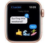 Apple Watch SE 1 GPS + Cellular - Gold Aluminium with Maize & White Sport Loop, 40mm - Acceptable