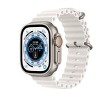 Apple Watch Ultra (GPS + Cellular), 49mm Titanium Case with White Ocean Band - Pristine