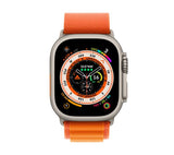 Apple Watch Ultra (GPS + Cellular), 49mm Titanium Case with Orange Alpine Loop - Medium - Pristine