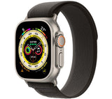 Apple Watch Ultra (GPS + Cellular), 49mm Titanium Case with Black/Grey Trail Loop, M/L - Pristine