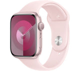 Apple Watch Series 9 GPS, 45mm Pink Aluminium Case with Light Pink Sport Band - S/M - Good