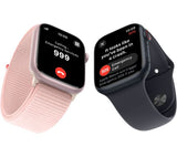 Apple Watch Series 9 GPS + Cellular, 41mm Silver Aluminium Case with Starlight Sport Band - M/L - Pristine
