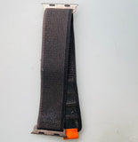 Apple 49mm Black/Charcoal Trail Loop Watch Band - M/L - Natural Titanium (Poor Condition)